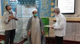خاطره گویی  و تقدیر از حاج آقای شریفی آزاده و رزمنده پیشکسوت دفاع مقدس