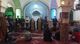 تقدیر از ۳ جلسه برتر در مسابقه گروهی حفظ سوره مبارکه جمعه برای پویندگان ترم ۷ تا ۱۴ در جمع نمازگزاران مسجد شریف الملک تقدیر از ۳ جلسه برتر در مسابقه گروهی حفظ سوره مبارکه جمعه برای پویندگان ترم ۷ تا ۱۴ در جمع نمازگزاران مسجد شریف الملک