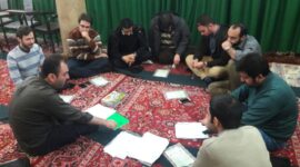نشست جمعی از خادمین انوارالزهرا س